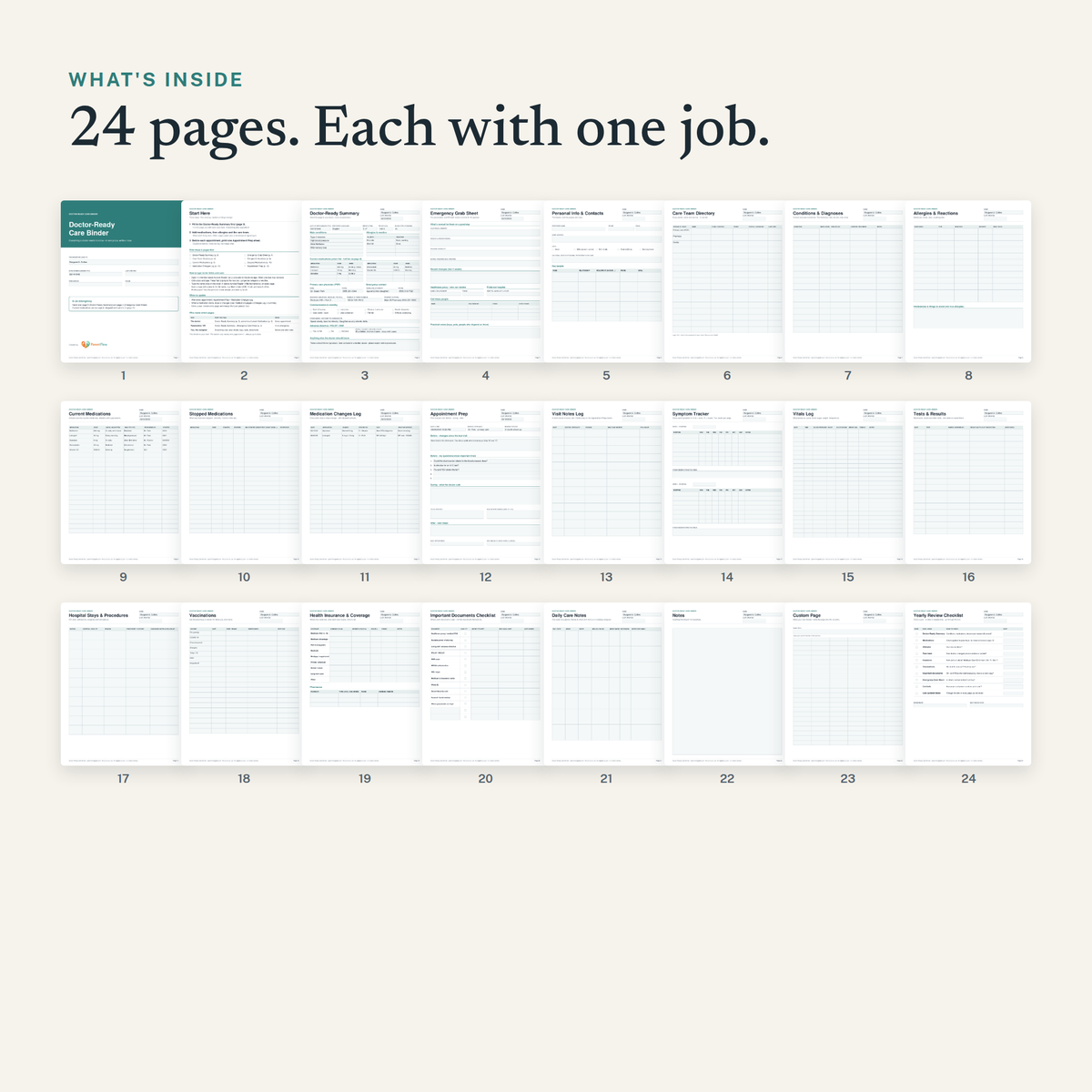 Doctor-Ready Care Binder